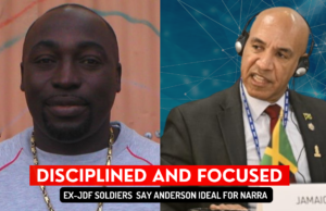 Ex-JDF Soldiers in Hanover Welcome Major General Antony Anderson as NaRRA CEO