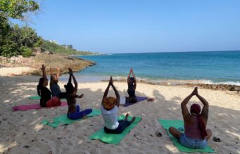 Hanover Confronting Alarming Health Crisis With Free Kemetic Yoga At Bulls Bay Beach in Lucea