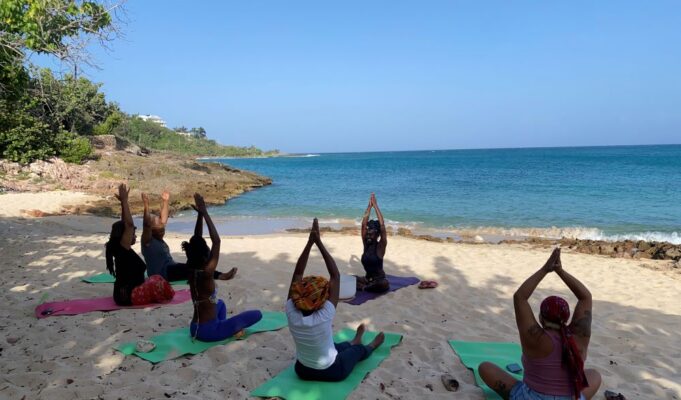 Hanover Confronting Alarming Health Crisis With Free Kemetic Yoga At Bulls Bay Beach in Lucea